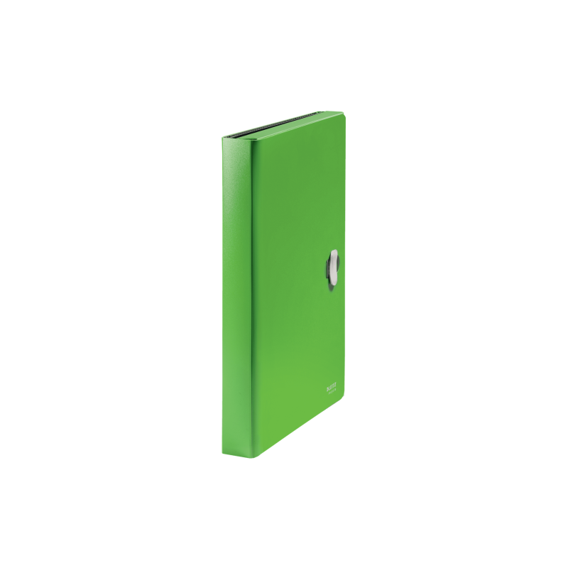 CARPETA POLIPROPILENO ACORDEON 5 POSICIONESBOLSILLO FRONTAL BROCHE GIRATORIO A4 RECYCLE VERDE LEITZ 46240055