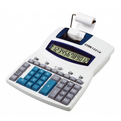 CALCULADORA IMPRESORA DE 12 DIGITOS MODELO 1221X ALIMENTACIoN RED IBICO IB410055