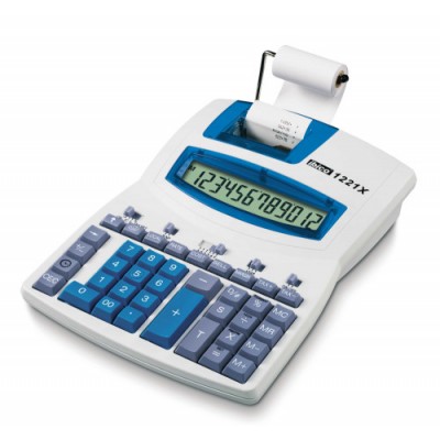 CALCULADORA IMPRESORA DE 12 DIGITOS MODELO 1221X ALIMENTACIoN RED IBICO IB410055