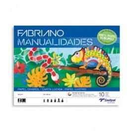 BLOC 10 HOJAS MANUALIDADES PAPEL CHAROL FABRIANO S0400007