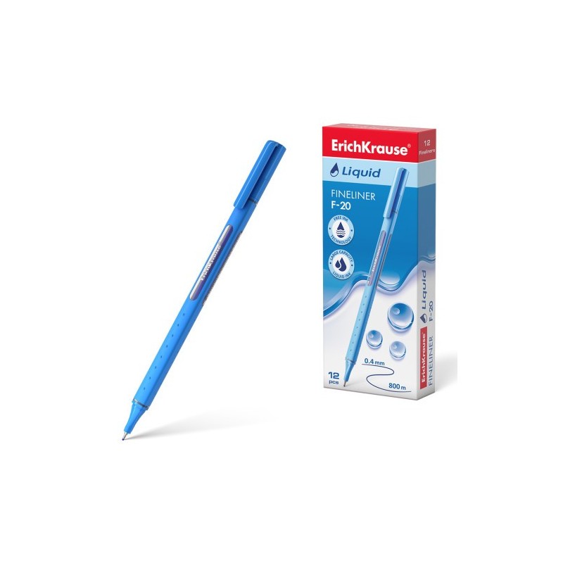 FINELINER LIQUID F 20 COLOR DE LA TINTA AZUL ERICH KRAUSE 47969