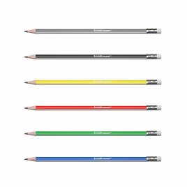 LaPIZ DE GRAFITO TRIANGULAR CON GOMA CLASSIC TRIANGLULAR 101 HB ERICH KRAUSE 55270