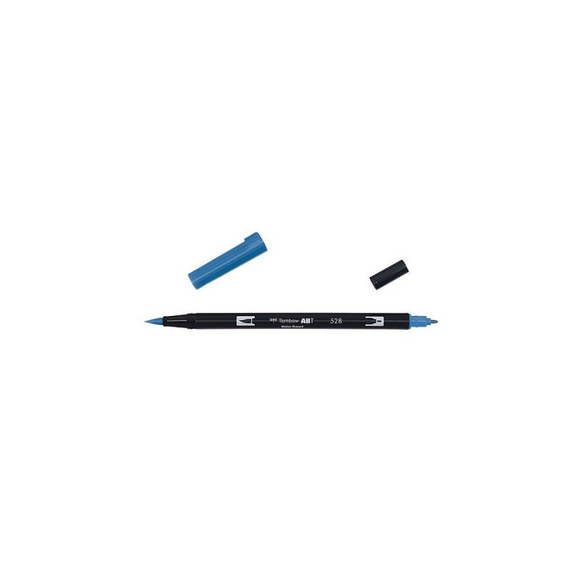 ROTULADOR DOBLE PUNTA PINCEL DUAL BRUSH 528 COLOR NAVY BLUE TOMBOW ABT 528