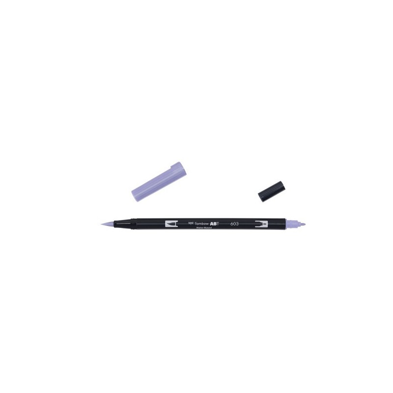 ROTULADOR DOBLE PUNTA PINCEL DUAL BRUSH 603 COLOR PERIWINKLE TOMBOW ABT 603