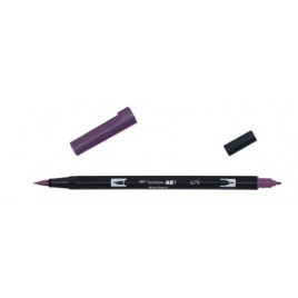 ROTULADOR DOBLE PUNTA PINCEL DUAL BRUSH 679 COLOR DARK PLUM TOMBOW ABT 679