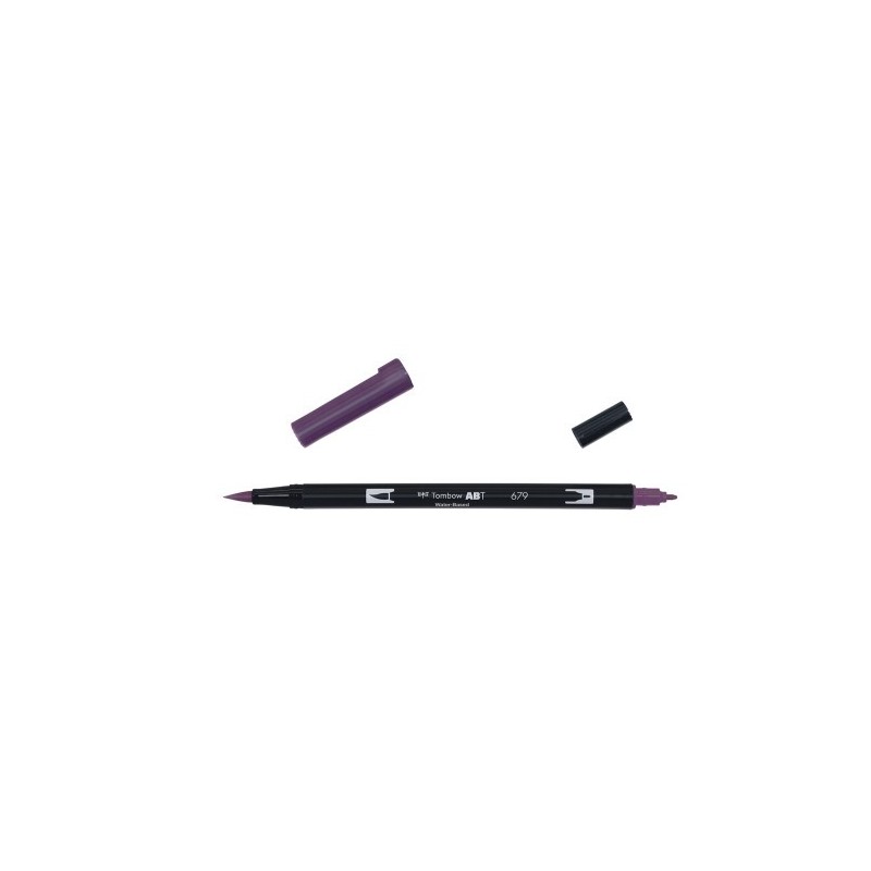 ROTULADOR DOBLE PUNTA PINCEL DUAL BRUSH 679 COLOR DARK PLUM TOMBOW ABT 679