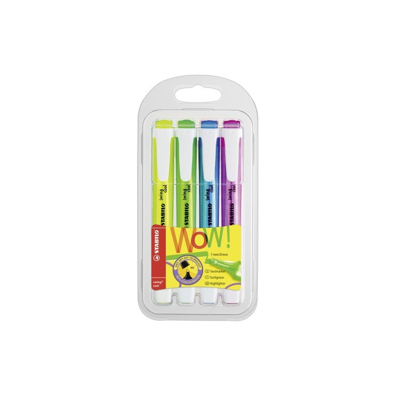 ESTUCHE 4 UDS STABILO SWING COOL STABILO 275 4