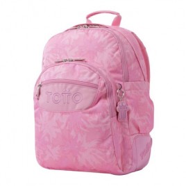 MOCHILA ESCOLAR PALMERAS ROSAS CRAYOLES TOTTO MA04ECO029 2210N 8IE