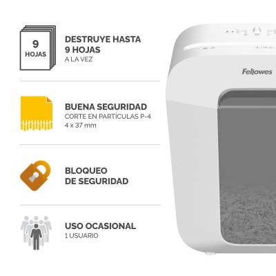 DESTRUCTORA LX50 BLANCA FELLOWES 100110064
