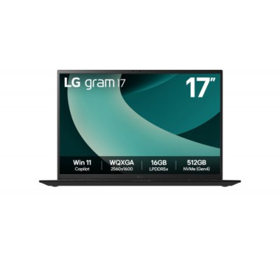 LG Gram 17Z90T Intel Core Ultra 7 255H Portatil 432 cm 17 WQXGA 32 GB LPDDR5x SDRAM 1 TB SSD Wi Fi 7 80211be Windows 11 Home Es