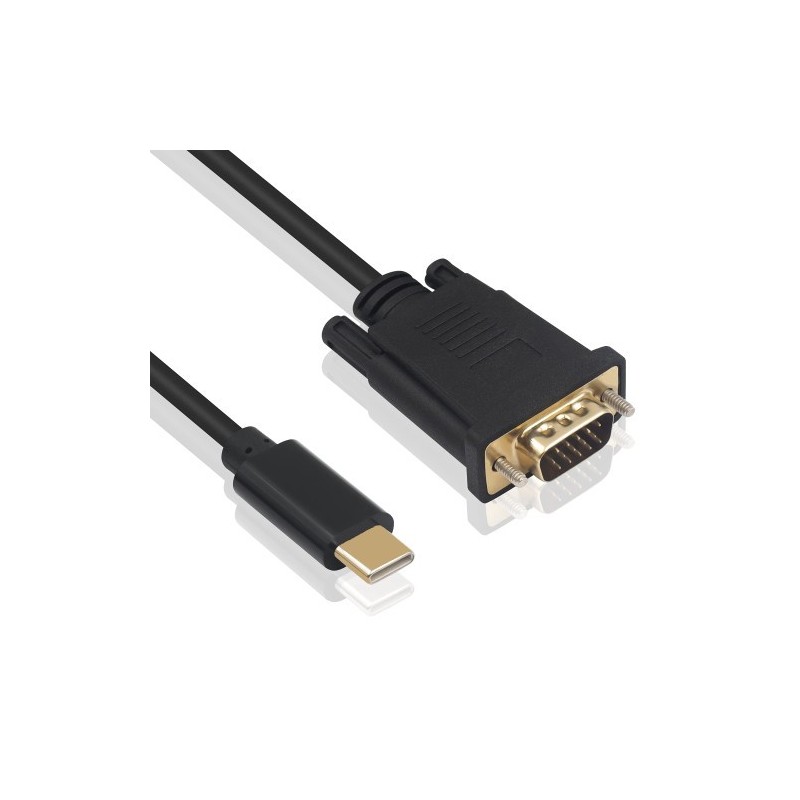 Ewent EC1052 adaptador de cable de video 18 m USB Tipo C VGA D Sub