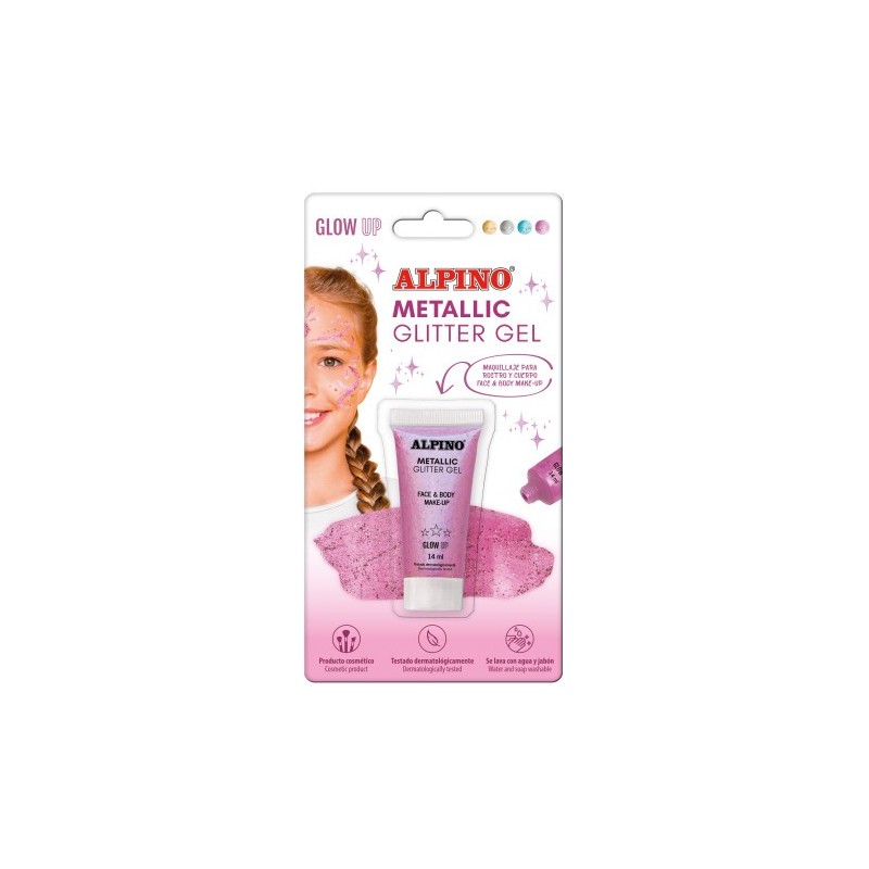 BLiSTER MAQUILLAJE CON COLOR Y PURPURINA GLITTER ROSA ALPINO DL000604