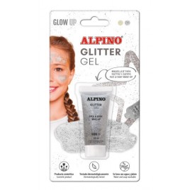 BLiSTER GEL TRANSPARENTE CON PURPURINA PLATA ALPINO DL000605