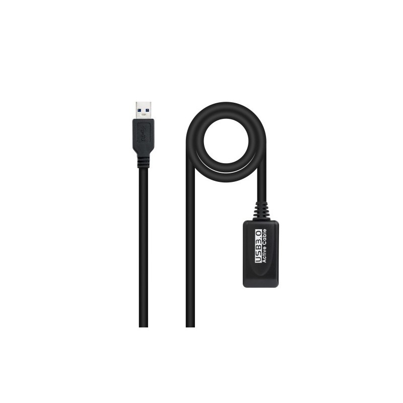 Nanocable Cable USB 30 prolongador con amplificador tipo A M A H 5m