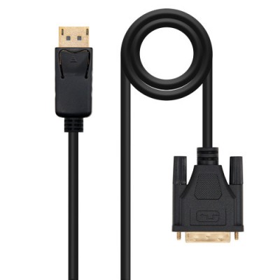 Nanocable Cable conversor DISPLAYPORT a DVI DP M DVI M Negro 20 M