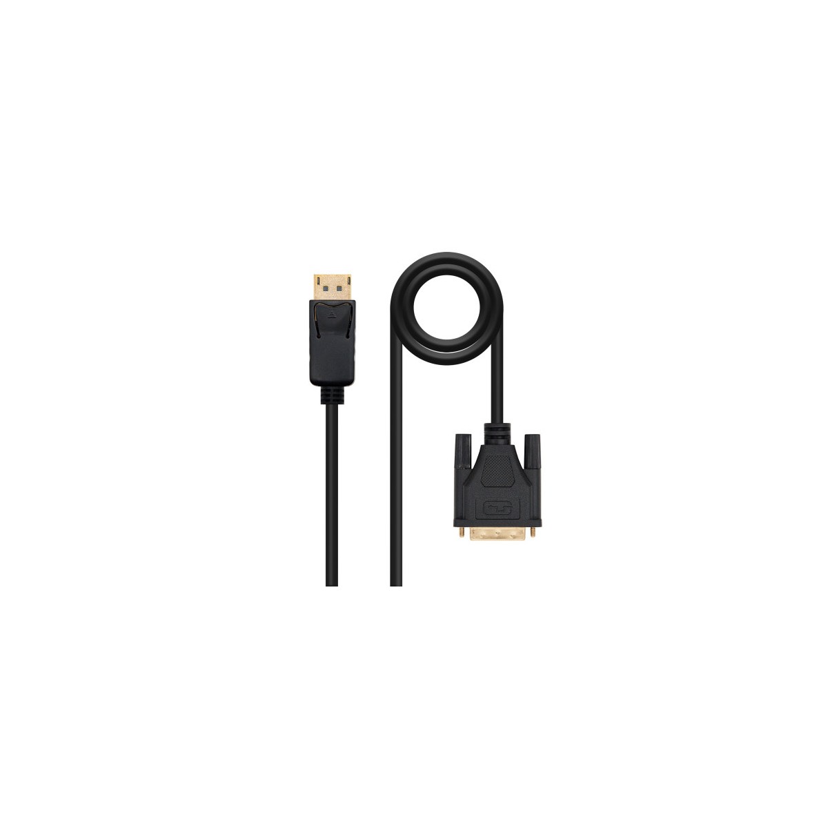 Nanocable Cable conversor DISPLAYPORT a DVI DP M DVI M Negro 20 M