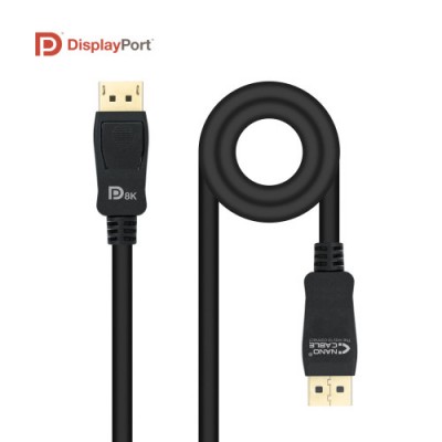 Nanocable 10152502 cable DisplayPort 2 m Negro