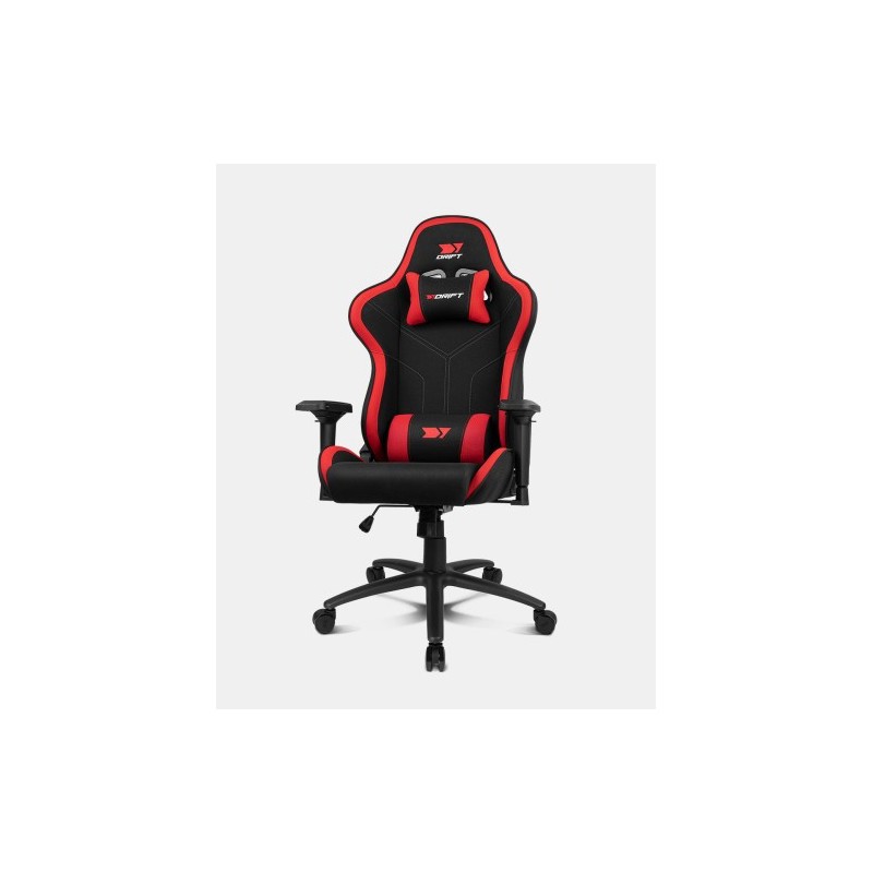 DRIFT DR110BR silla para videojuegos Butaca para jugar Asiento acolchado Negro Rojo