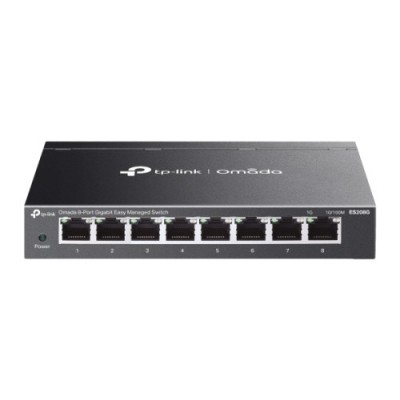 TP Link ES208G switch Gestionado Gigabit Ethernet 10 100 1000 Negro