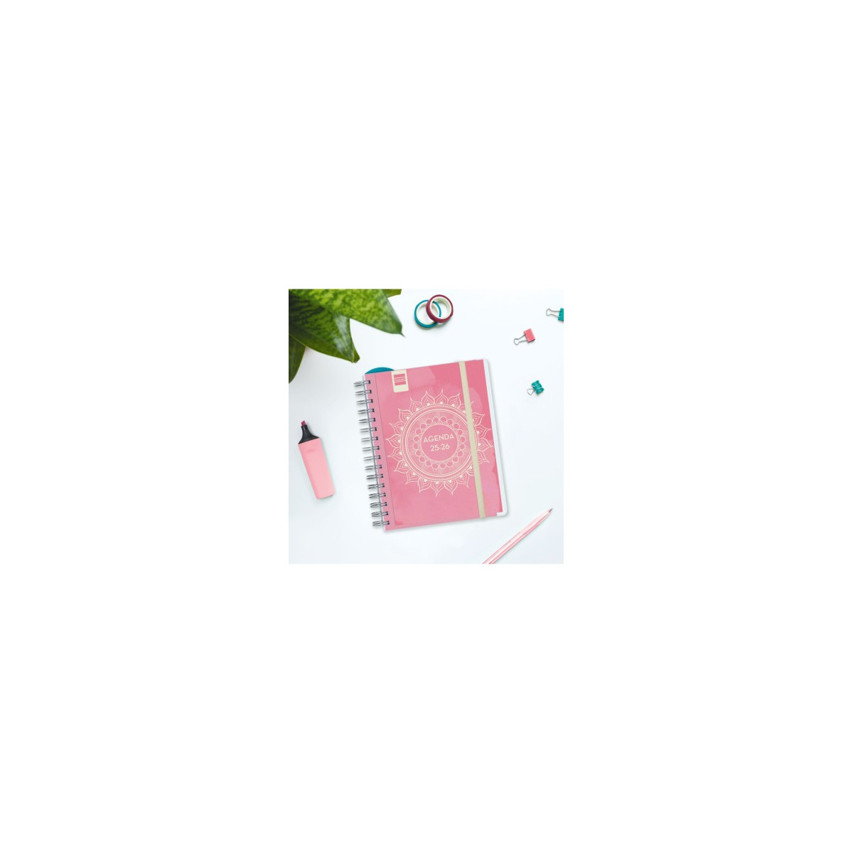AGENDA DOCENTE 2025 2026 MAGISTRAL PERSONALIZABLE 4º 155X212 SEMANA VISTA HORIZONTAL MANDALA FINOCAM 533380126