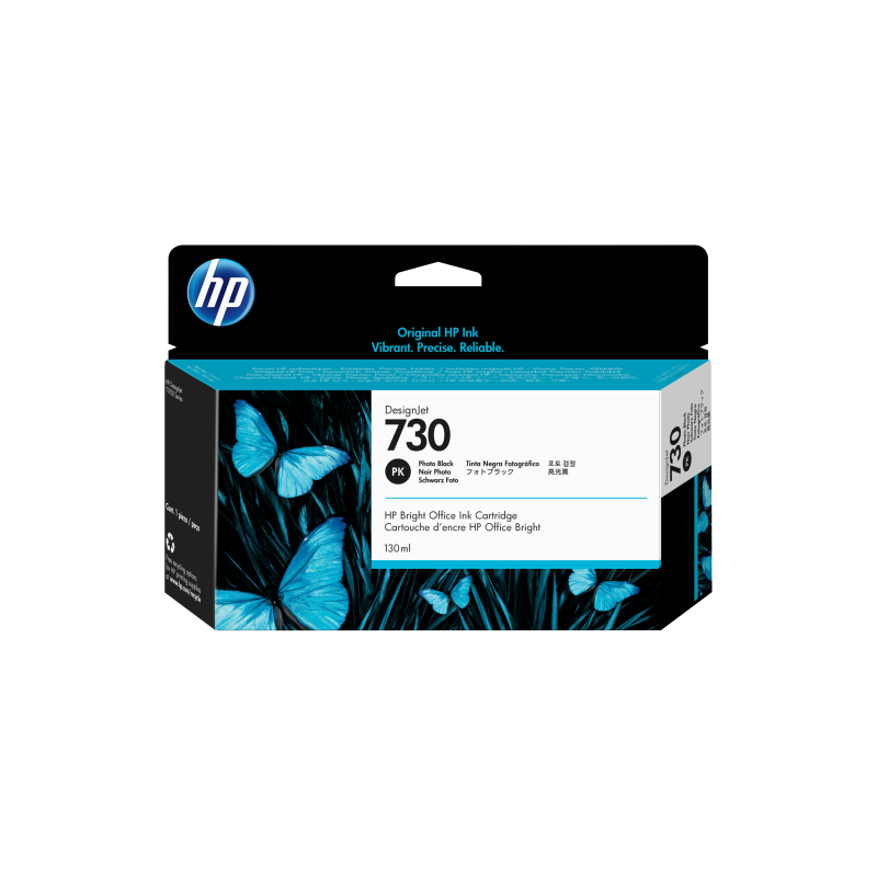 HP Cartucho de tinta DesignJet 730 negro fotografico de 130 ml