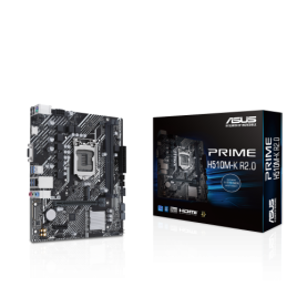 A PLACA ASUS PRIME H510M K R20INTEL1200H4702DDR464GBVGAHDMIGBLAN4SATA3M23USB32MATX