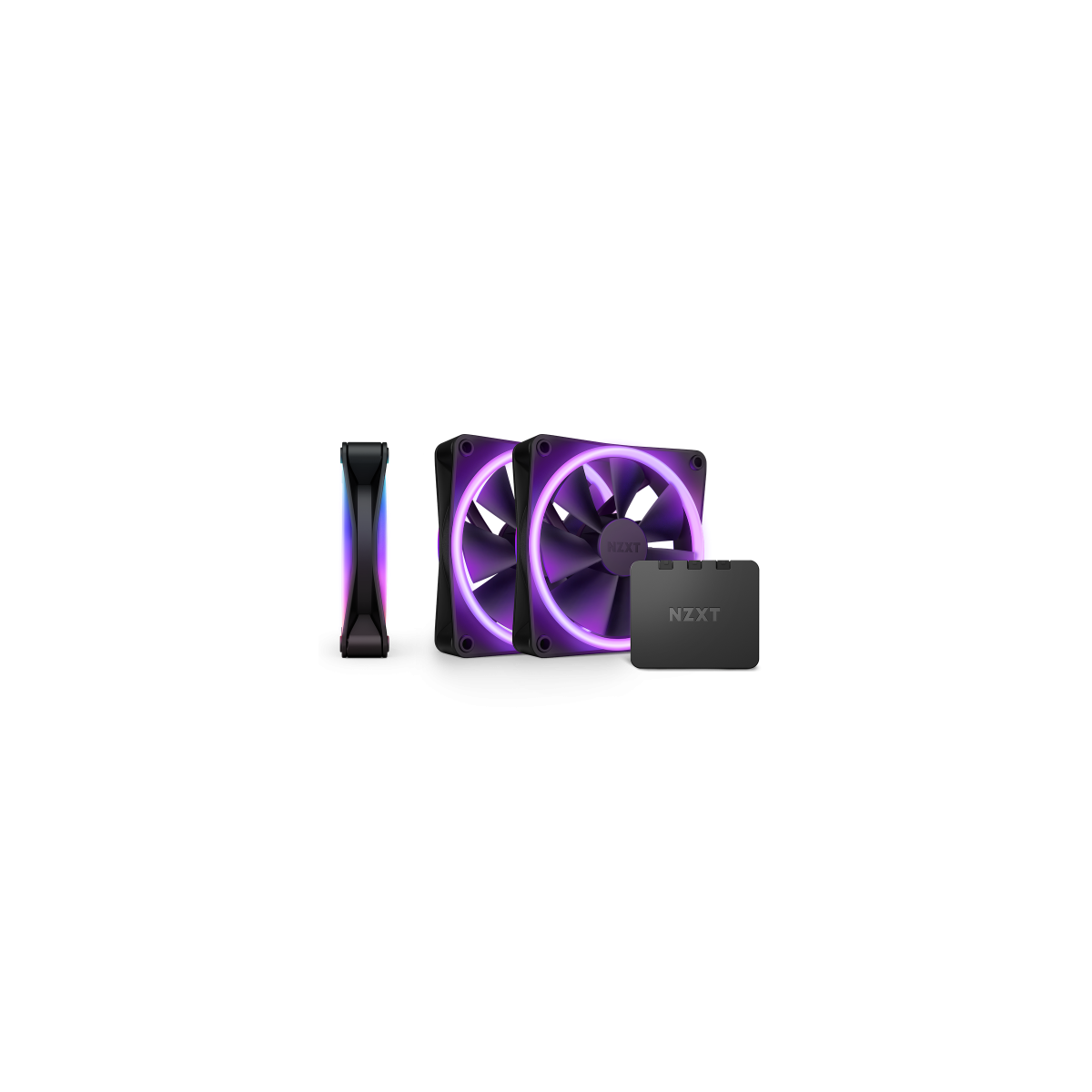 NZXT F120 RGB DUO Triple Pack Carcasa del ordenador Ventilador 12 cm Negro 3 piezas