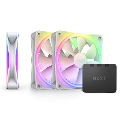 NZXT F120 RGB DUO Triple Pack Carcasa del ordenador Ventilador 12 cm Blanco 3 piezas