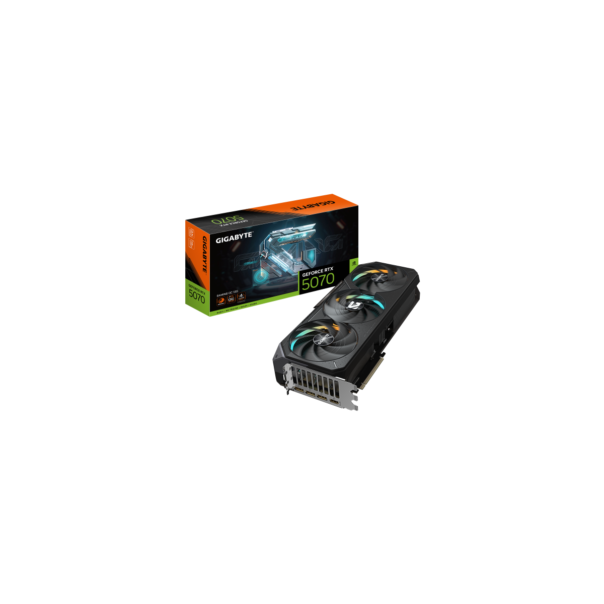 GIGABYTE GeForce RTX 5070 Ti GAMING OC 16G Tarjeta Grafica 16GB GDDR7 256 bits PCI E 50 XXXX MHz Core Clock 3 x DP 21a 1 x HDMI