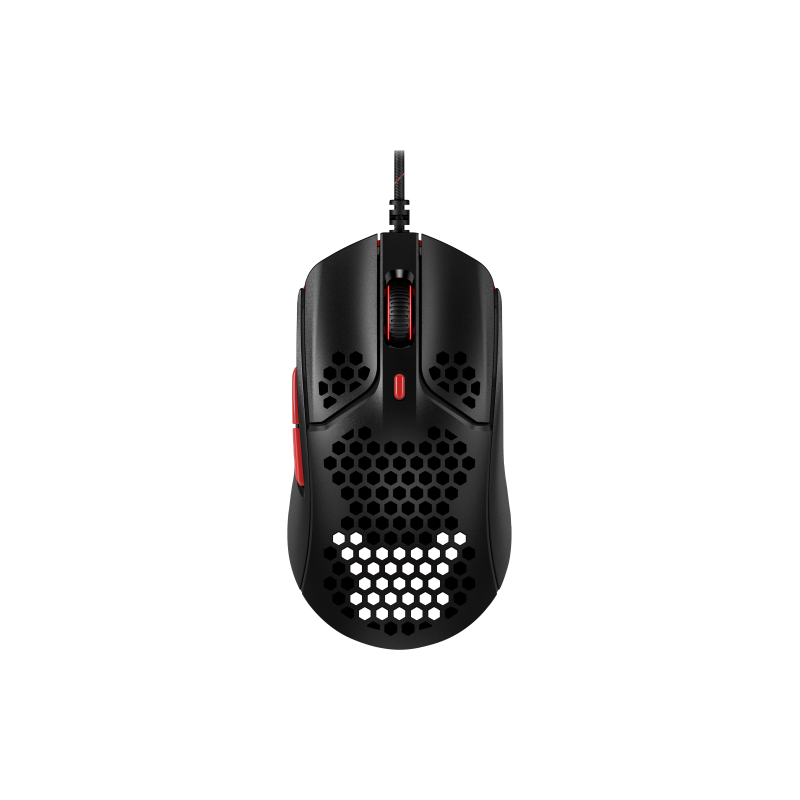 HyperX Raton gaming Pulsefire Haste negro rojo