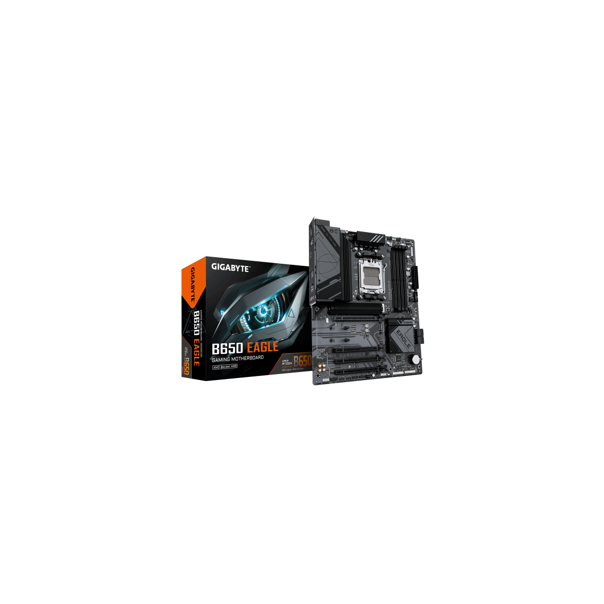 PLACA GIGABYTE B650 EAGLEAMDAM5B6504DDR5256GBHDMIDP4SATA33M2GBLAN4USB322TYPE CATX