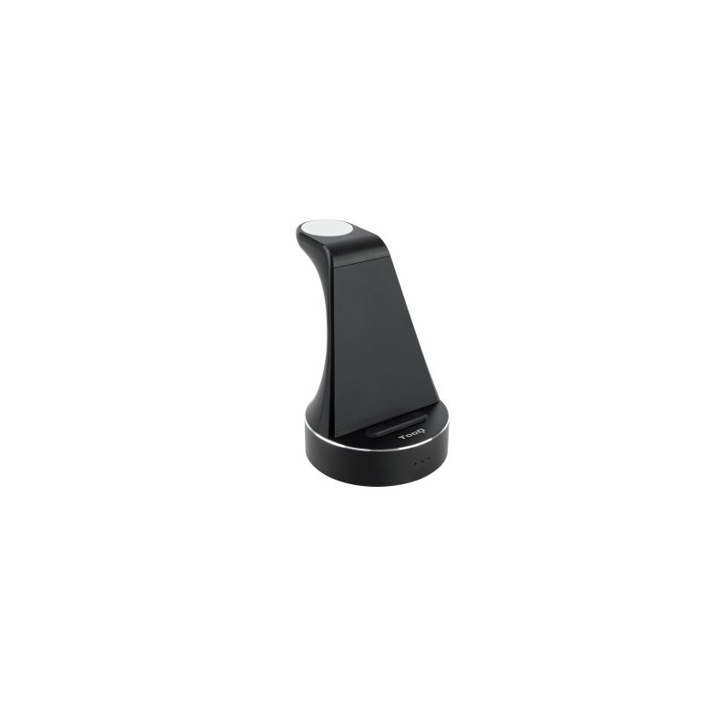 TooQ Base de Carga Inalambrica para Apple Watch y iPhone Smartphone Negro