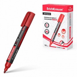 MARCADOR PERMANENTE CON TINTA LiQUIDA LP 600 TINTA COLOR ROJO ERICH KRAUSE 48771