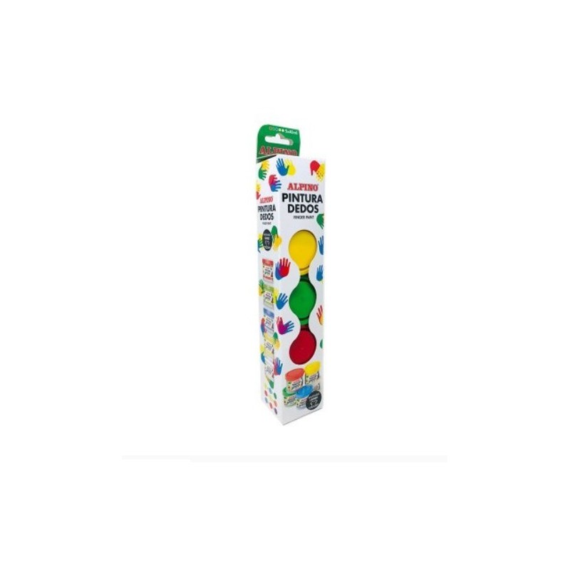 ESTUCHE PINTURA DEDOS 5 X 40ML COLORES SURTIDOS ALPINO DD020105