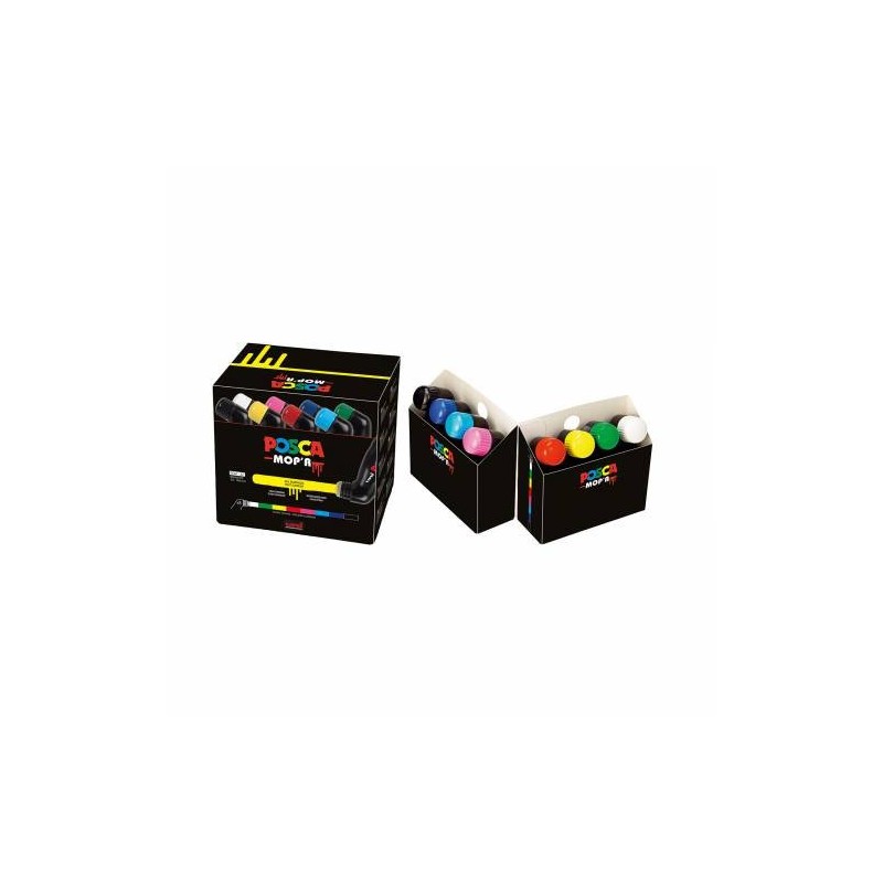 PACK SURTIDO MARCADORES DE PINTURA AL AGUA MOP R PCM 22 8C PACK POSCA UNI BALL 285676000