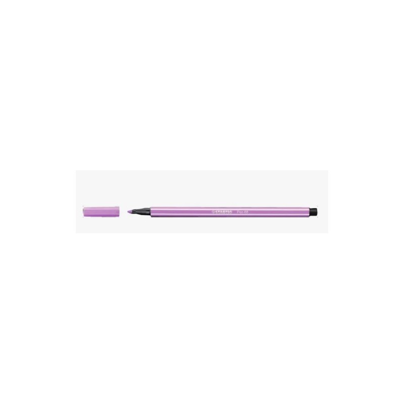 ROTULADOR PREMIUM CON PUNTA DE FIBRA BISELADA PEN 68 MAX COLOR LILA STABILO 768 58