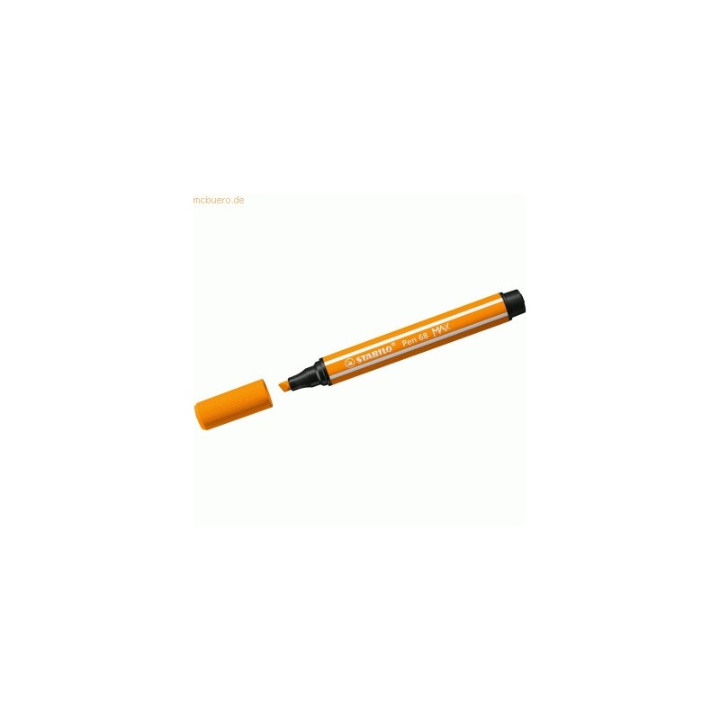 ROTULADOR PREMIUM CON PUNTA DE FIBRA BISELADA PEN 68 MAX COLOR NARANJA STABILO 768 54