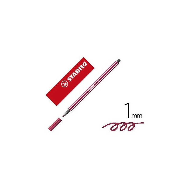 ROTULADOR PREMIUM CON PUNTA DE FIBRA BISELADA PEN 68 MAX COLOR PuRPURA STABILO 768 19