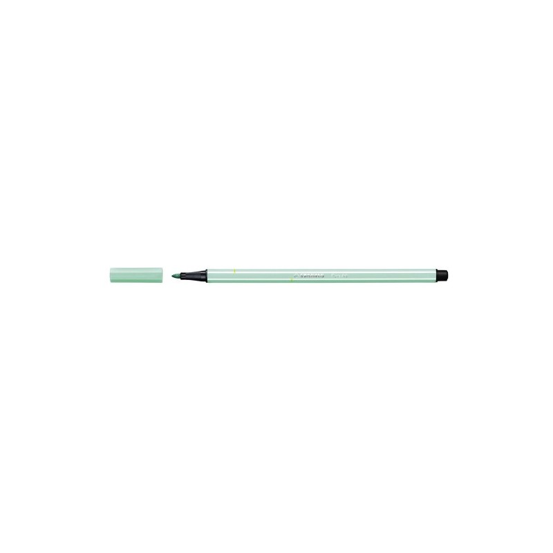 ROTULADOR PREMIUM CON PUNTA DE FIBRA BISELADA PEN 68 MAX COLOR VERDE HIELO STABILO 768 13