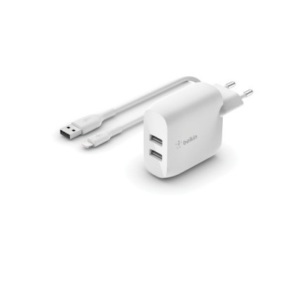 Belkin WCD001VF1MWH cargador de dispositivo movil Universal Blanco Corriente alterna Interior