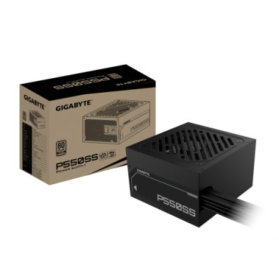 GIGABYTE P550SS Fuente de Alimentacion PCIe 50 80 PLUS Silver Ventilador de 120 mm Compatible con ATX 30 Enchufe EU