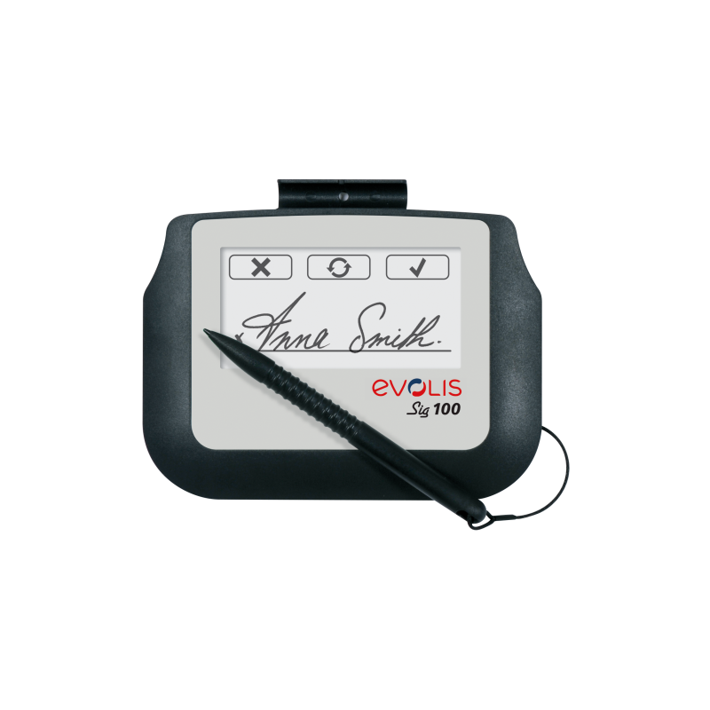 Evolis SIG100 102 cm 4 Blanco Negro LCD
