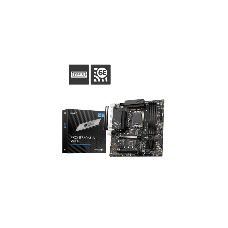 MSI MB PRO B760M A WIFI Intel B760 LGA 1700 micro ATX