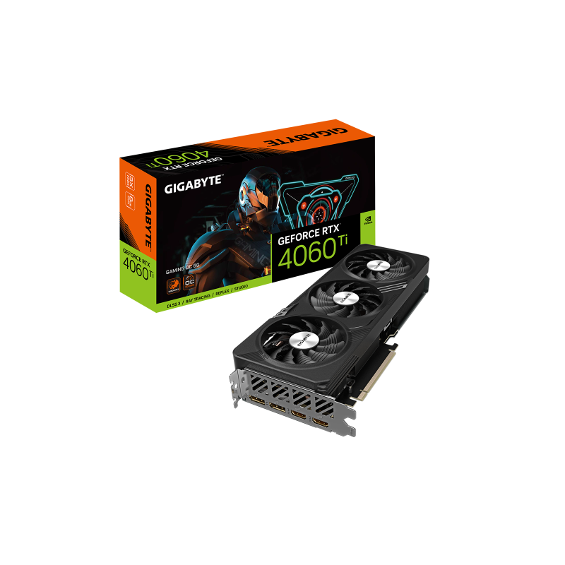 Gigabyte GeForce RTX 4060 Ti GAMING OC 8G NVIDIA GeForce RTX 4060 Ti 8 GB GDDR6