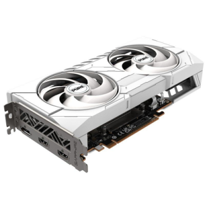 VGA SAPPHIRE PURE RX 9060 XT GAMING OCAMDRX9060XT16GBGDDR6128BIT2HDMI2DPARGBCOLOR BLANCO 3 VENTILADORES