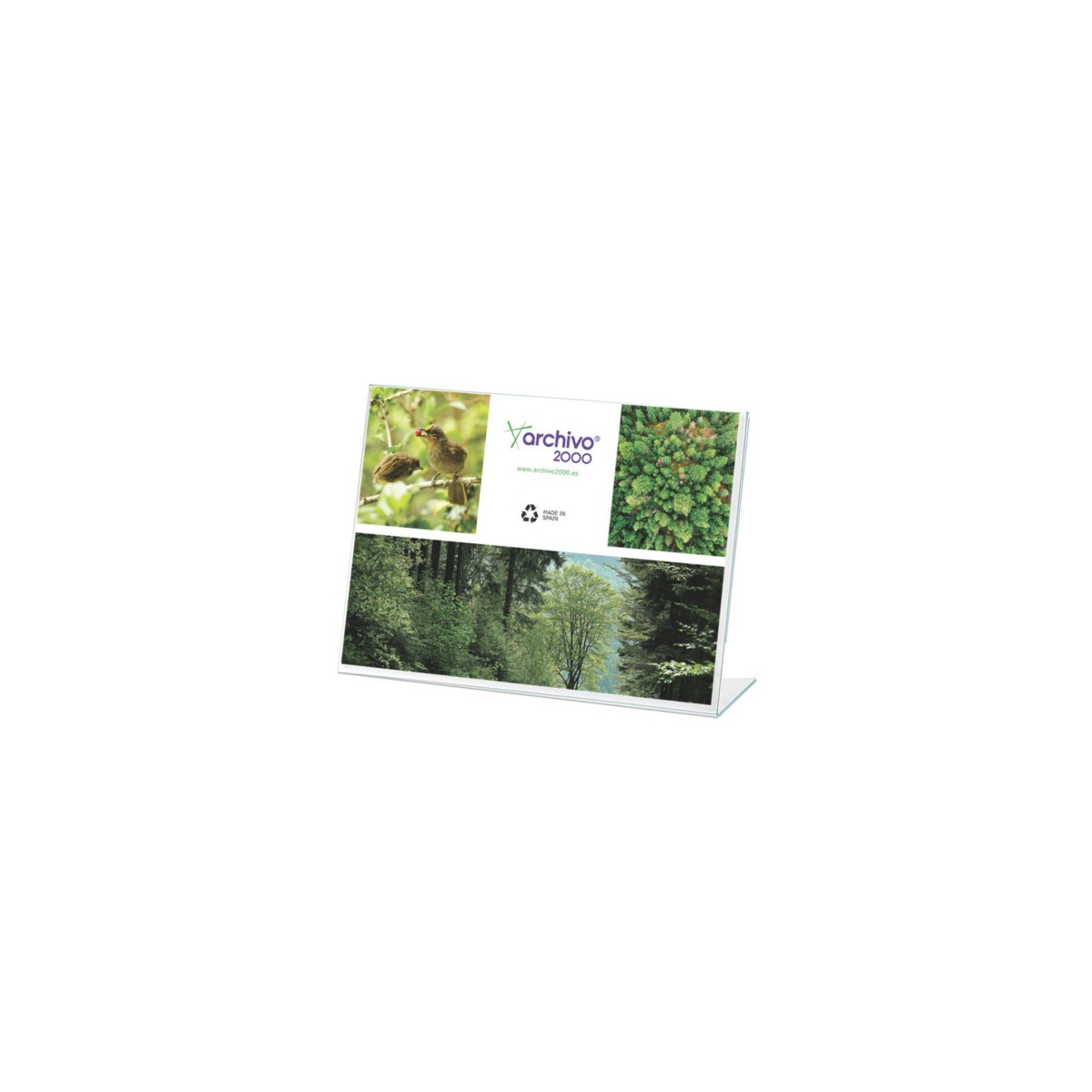 EXPOSITOR SOBREMESA A7 HORIZONTAL FORMATO L ARCHIVO 2000 11007 CS TP