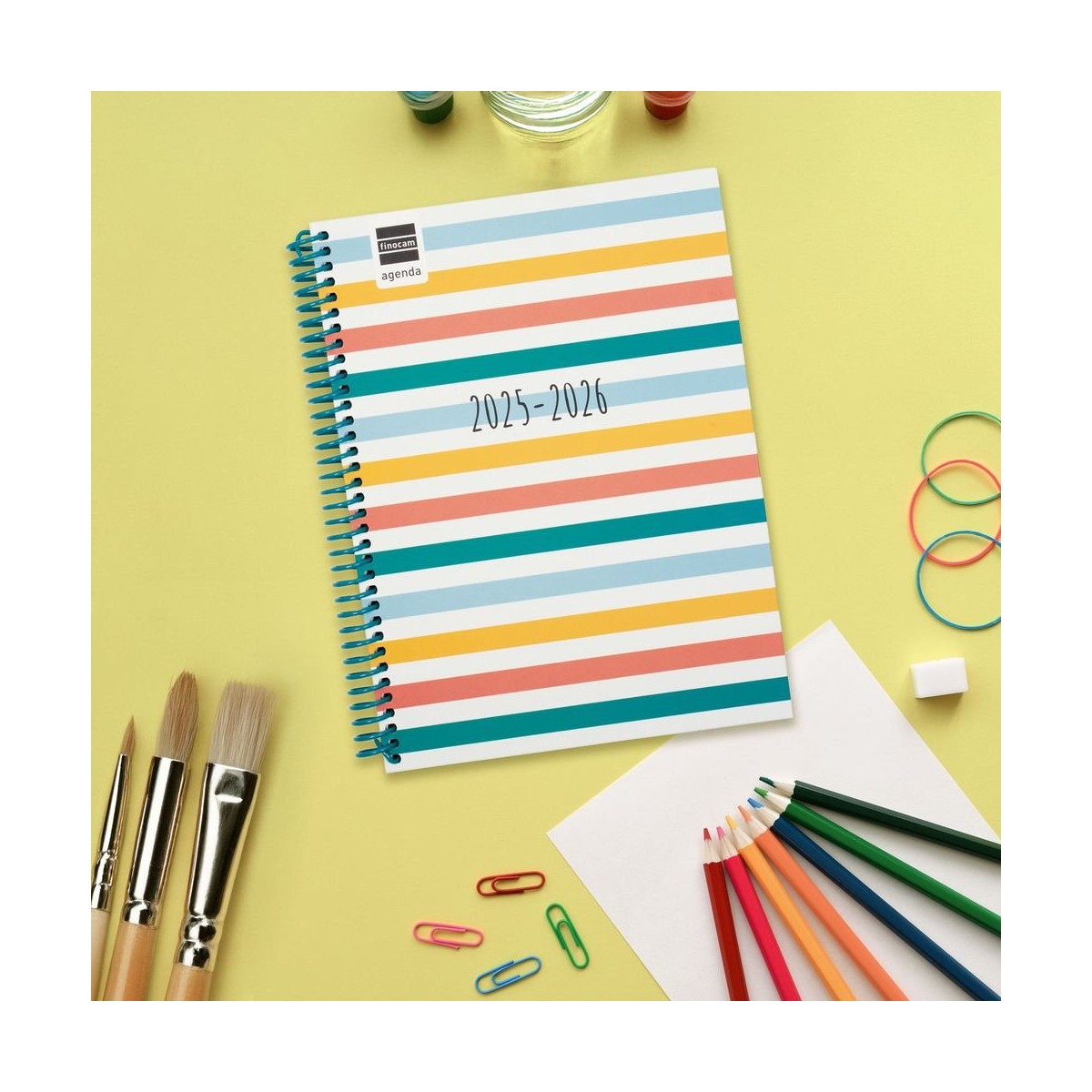 AGENDA ESCOLAR 2025 2026 DIVA 4º 155X212 SEMANA VISTA HORIZONTAL COLORS FINOCAM 536140526
