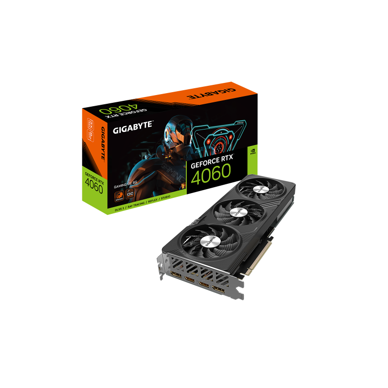 Gigabyte GeForce RTX 4060 GAMING OC 8G NVIDIA GeForce RTX 4060 8 GB GDDR6