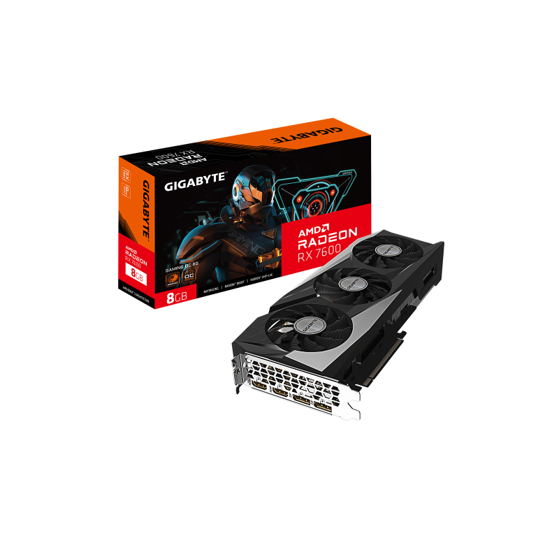 Gigabyte Radeon RX 7600 GAMING OC 8G AMD 8 GB GDDR6