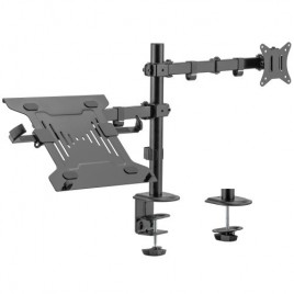 EWENT SOPORTE DE MONITOR HASTA 34 CARGA MaXIMA 9KG CON SOPORTE PARA PORTaTIL